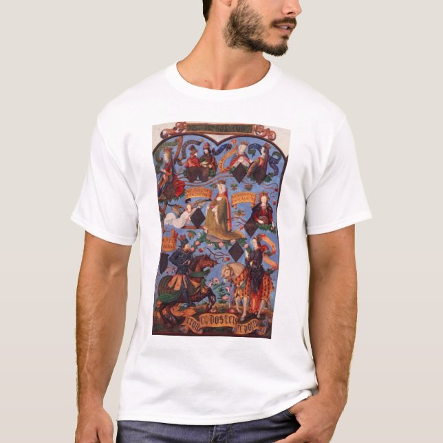 T-shirt Généalogie de la Reine Isabella (Devant)