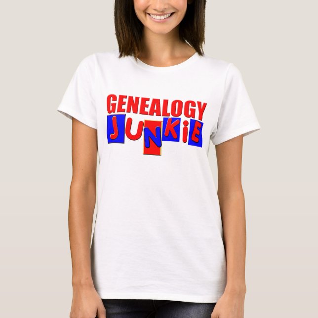 T-shirt Généalogie Drôle (Devant)