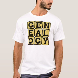 T-shirt Généalogie, étude des arbres généalogiques