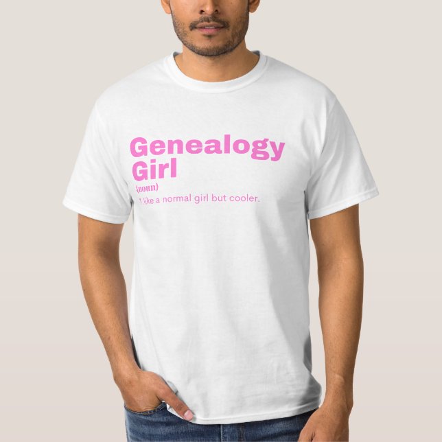 T-shirt Généalogie - Généalogie (Devant)