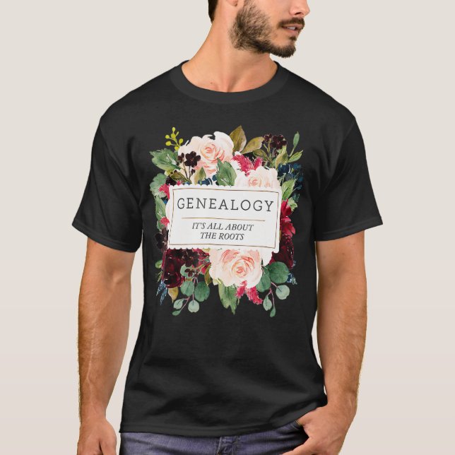 T-shirt Généalogie Généalogiste Cadeau Dames Famille Tee (Devant)