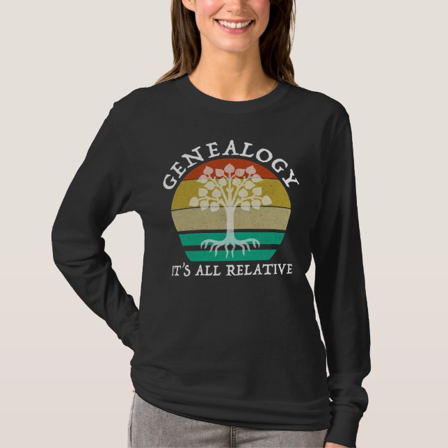 T-shirt Généalogie - Tout est relatif (Devant)