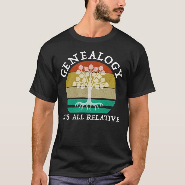 T-shirt Généalogie - Tout est relatif (Devant)