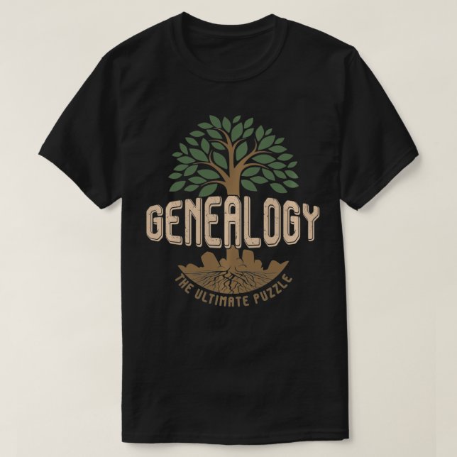 T-shirt Généalogiste Famille Historien Généalogie L'Ultima (Design devant)