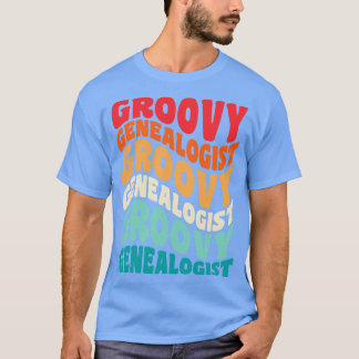 T-shirt Généalogiste Vintage Retro 60s les années 70 80s V