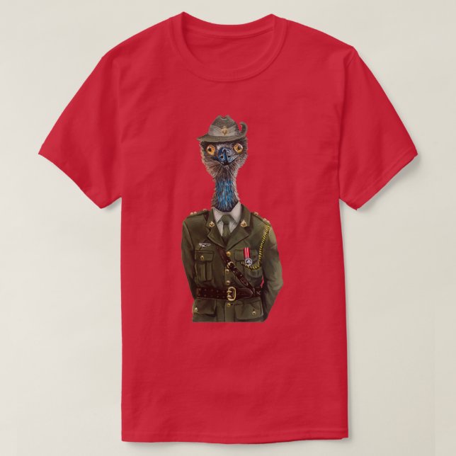 T-shirt Général dans la guerre de l'Emu (Design devant)