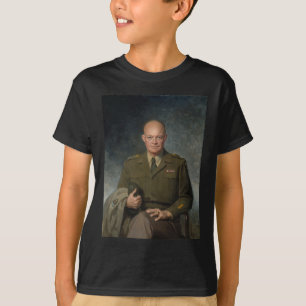 T-shirt Général Dwight Eisenhower Portrait peint 5 étoiles