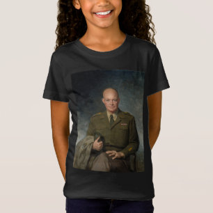 T-Shirt Général Dwight Eisenhower Portrait peint 5 étoiles