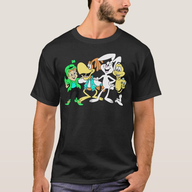 T-shirt General Mills Squad Lucky Sonny Trix Rabbit & Buzz (Devant)