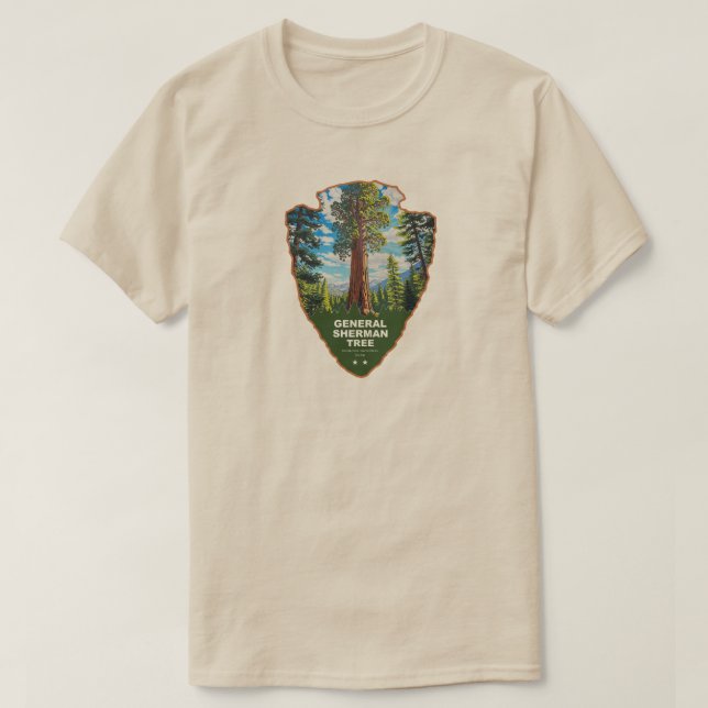 T-shirt General Sherman Tree Sequoia NP Arrowhead (Design devant)