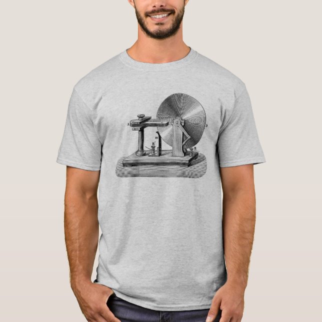 T-shirt Générateur de disque Faraday (Devant)