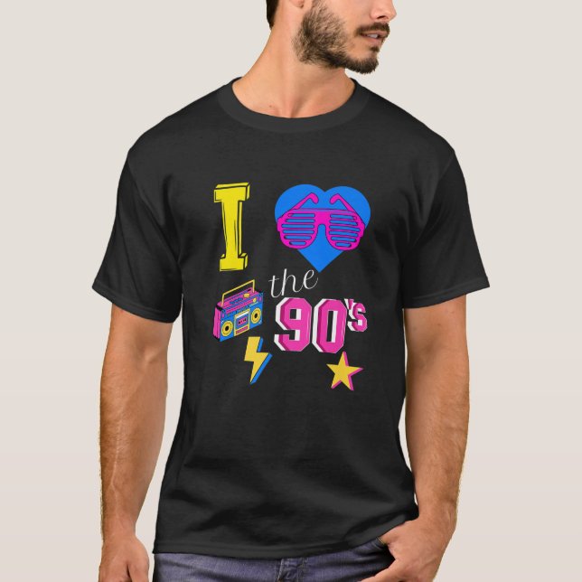 T-shirt Génération 1990 Love 90S 90S Retro Costume (Devant)