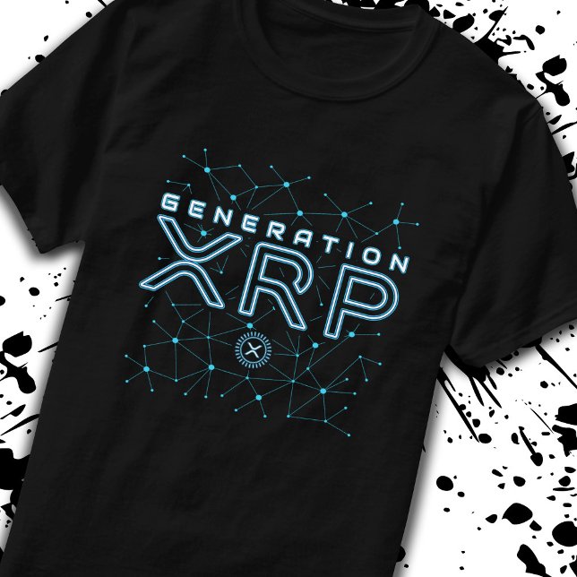 T-shirt Génération de crypto-monnaie XRP Crypto Blockchain (Créateur téléchargé)