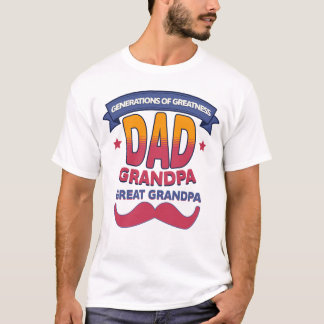 T-shirt Génération de Grandeur Papa Grand-papi Grand-papi