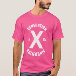 T-shirt Génération X 1964 Feral Gen Xer Né 1964 Californie