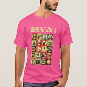 T-shirt Génération X 80s Retro Style Vintage Gen X Shirt G