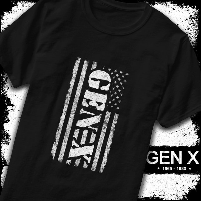 T-shirt Génération X American Flag Fier Gen Xer Gen X (Créateur téléchargé)