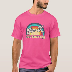 T-shirt Génération X Édition 1980 Rétro Génération X Homme
