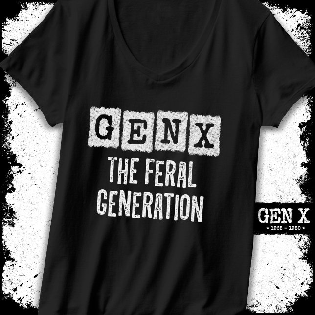 T-shirt Génération X Gen Xer Gen X Génération Feral (Créateur téléchargé)