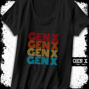 T-shirt Génération X Gen Xer Gen X Retro Vintage 80s Gen X