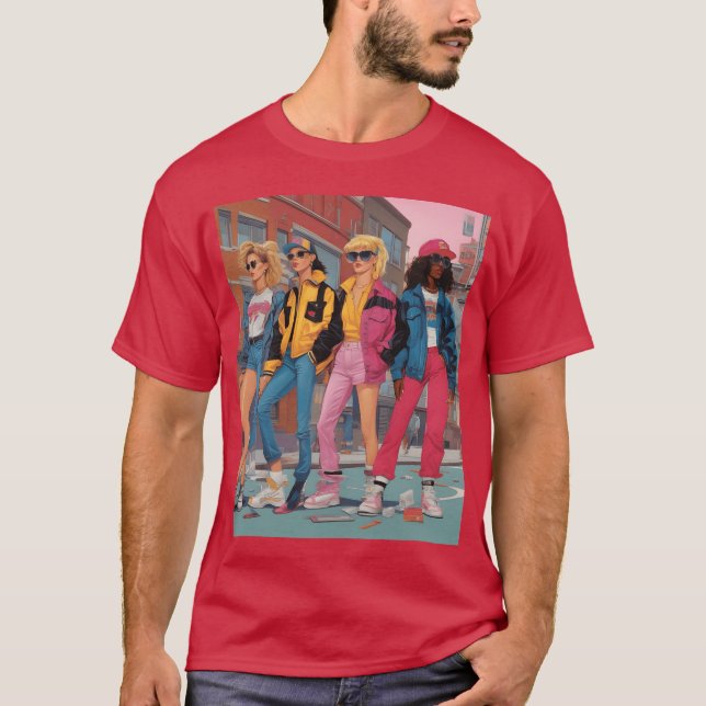T-shirt Generation X in the 1990s featuring iconic fashio  (Devant)