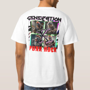 T-SHIRT GÉNÉRATION X PUNK ROCK