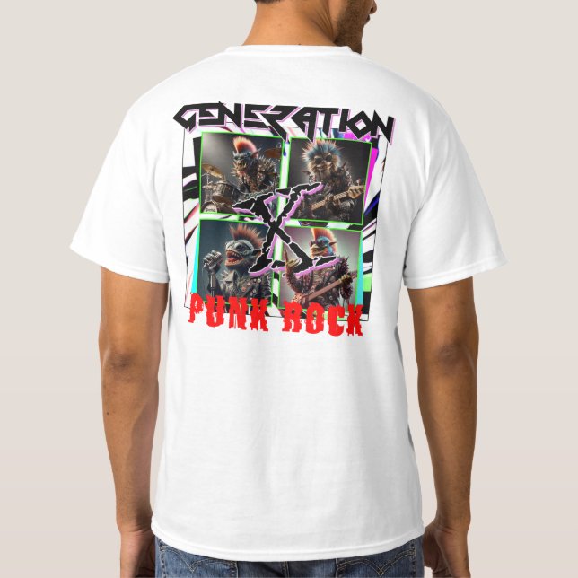 T-SHIRT GÉNÉRATION X PUNK ROCK (Dos)