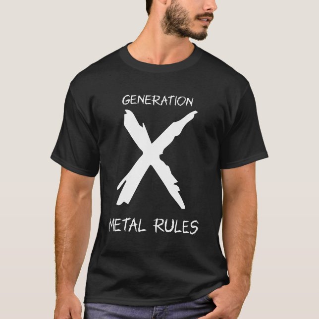 T-shirt Génération X Règles métalliques - GenX (Devant)