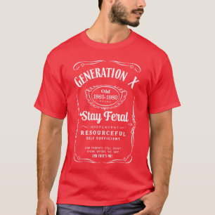 T-shirt Génération X Reste Sauvage Premiumriblend rétro ré