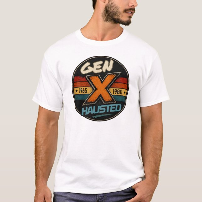 T-shirt Génération X, Rétro, Nostalgique, (Devant)