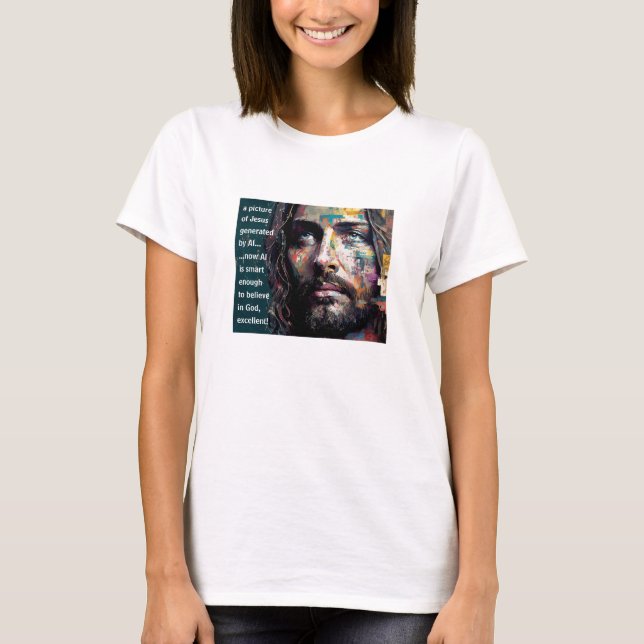 T-shirt généré par IA (lumière) (Devant)
