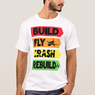T-shirt Générer une reconstruction d'écrasement de vol