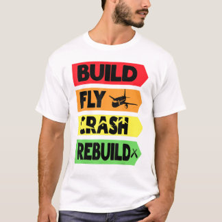T-shirt Générer une reconstruction d'écrasement de vol