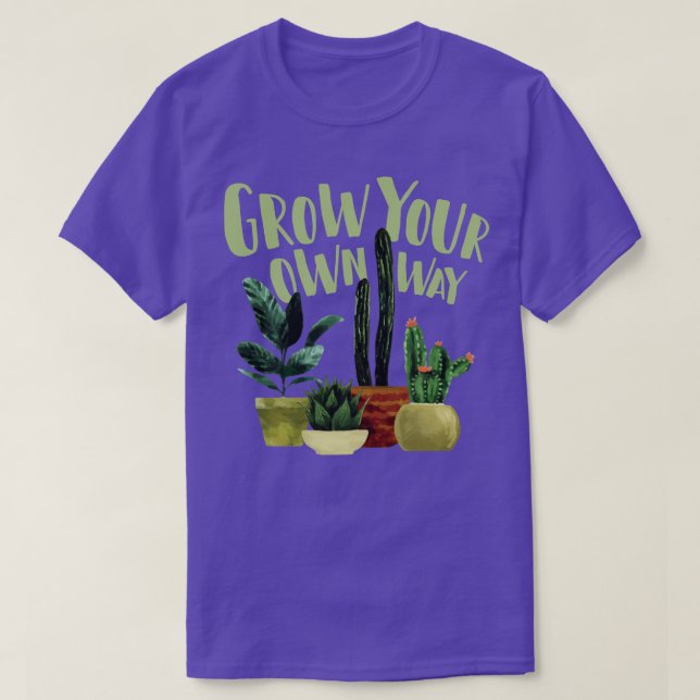 T-shirt Générez votre propre voie Cactus Cactus Succulents (Design devant)