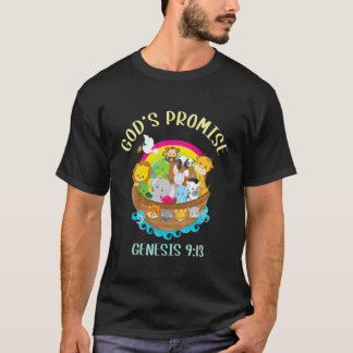 T-shirt Genèse des enfants 9:13 La promesse de Dieu Rainbo