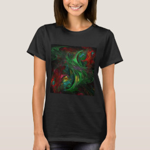 T-shirt Genesis Green Art Abstrait