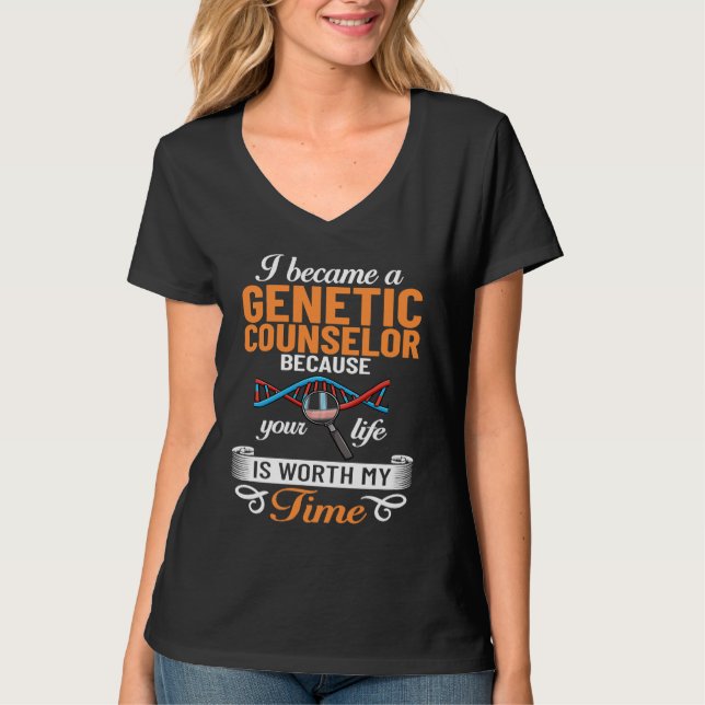 T-shirt Genetic Counselor Assistant Counseling Geneticist (Devant)
