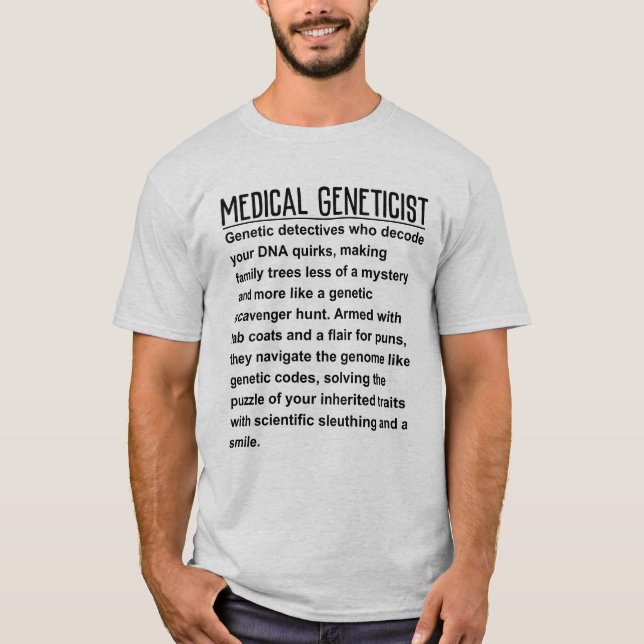 T-shirt Génétique Médicale (Devant)