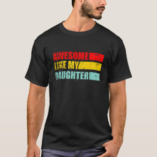T-shirt génial comme la famille cadeau de jour de mon père