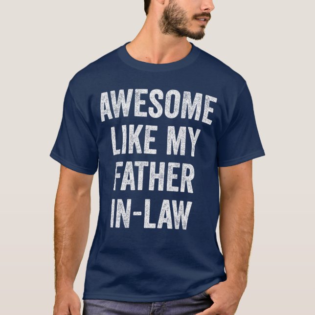 T-shirt Génial comme mon beau-père garçon (Devant)