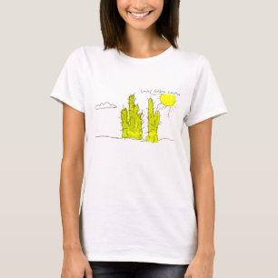 T-shirt génial de griffonnage d'or chanceux de