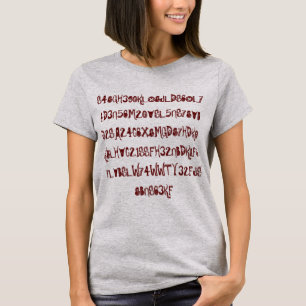 T-shirt génial de lettres bleues de nombres