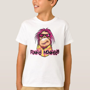 T-shirt génial d'enfants de singes