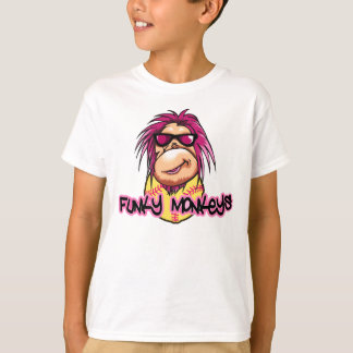 T-shirt génial d'enfants de singes