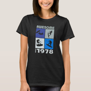 T-shirt Génial depuis 1978 Style de vie Wakeboard