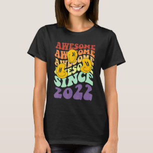 T-shirt génial depuis 2022 niveau 1 déverrouillé Anniversa