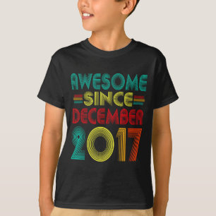 T-shirt Génial depuis décembre 2017 ans 8e anniversaire dr