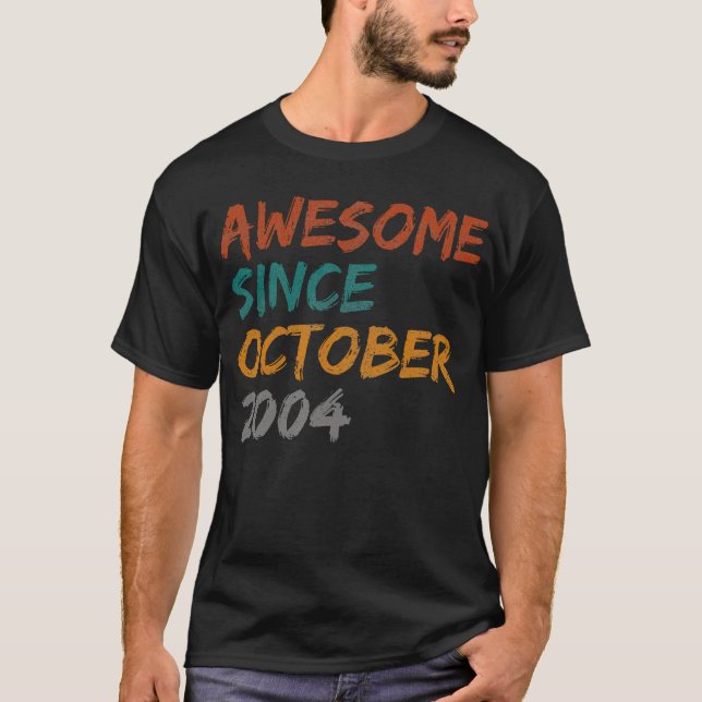 T-shirt génial depuis octobre 2004 (Devant)