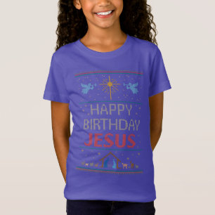 T-Shirt Génial Joyeux Chandail de Noël Religieux Christian