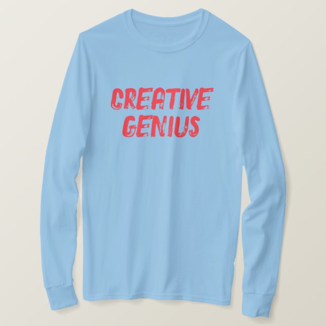T-shirt GÉNIE CRÉATIF - Art à porter -  (Design devant)